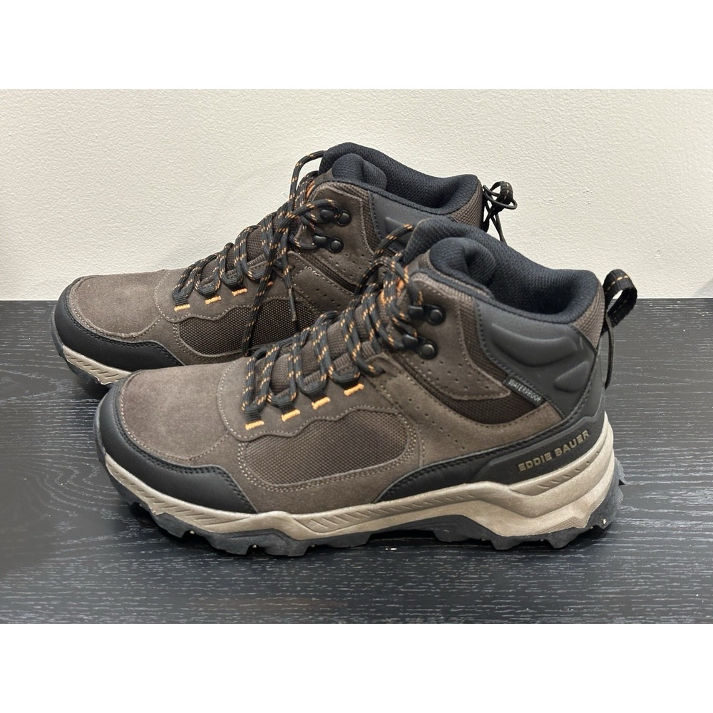 NEW Eddie Bauer Bonham Hiking Outdoor Boots MENS Brown Lace Up Leather SIZE 9.5 - Picture 5 of 11